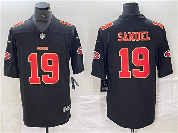 Men's San Francisco 49ers #19 Deebo Samuel Black Vapor Untouchable Limited Football Stitched Jersey - Click Image to Close